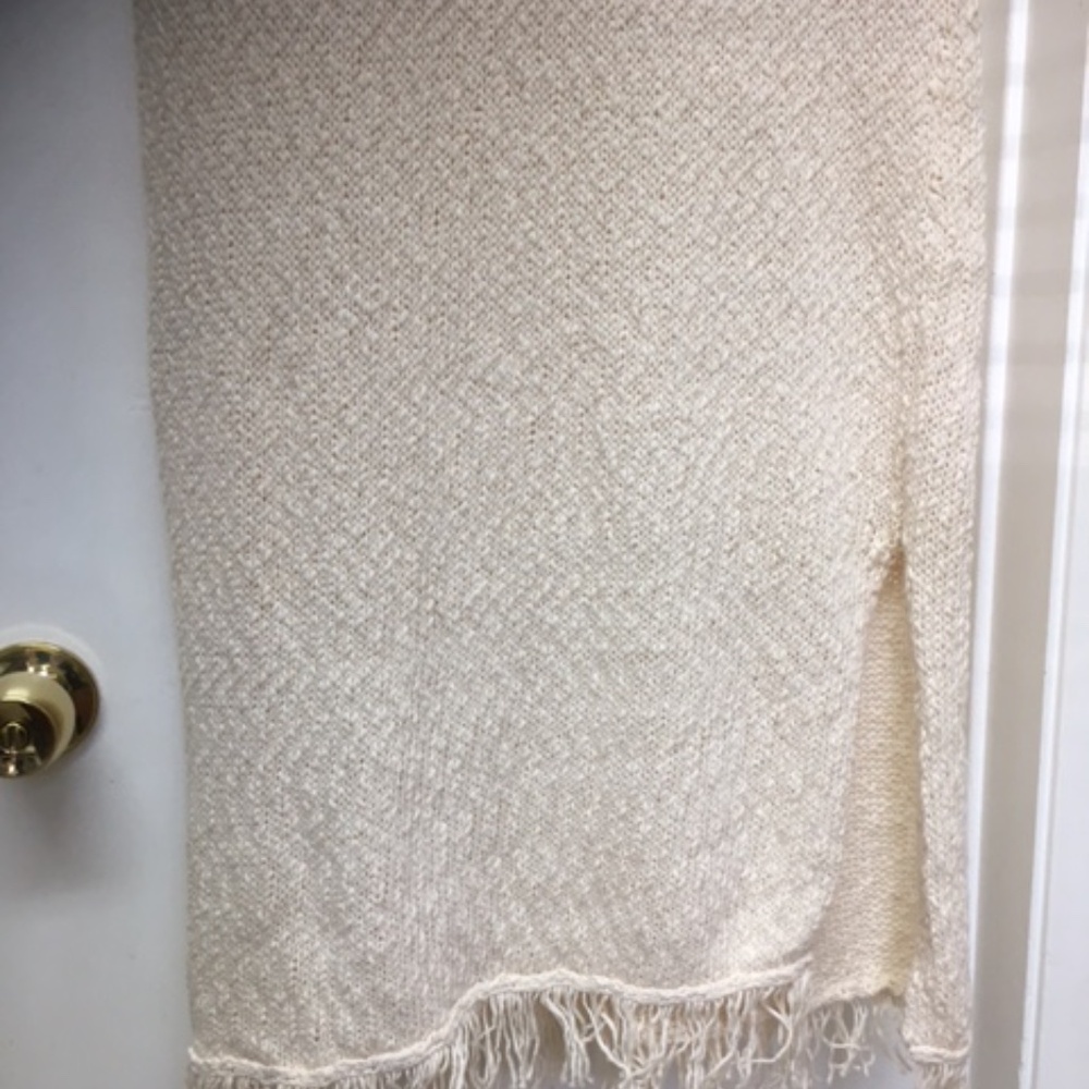 NEW ANTHRO CALLAHAN ISLA IVORY KNIT MIDI DRESS SLITS - Picture 13 of 13